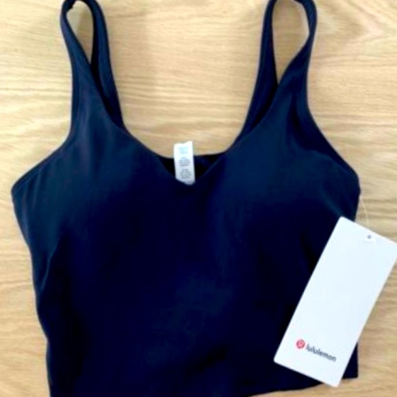 NWT Lululemon Align Waist-Length Tank A B Cup TRUE NAVY BLUE SIZE 8 2021 Version - Picture 2 of 7